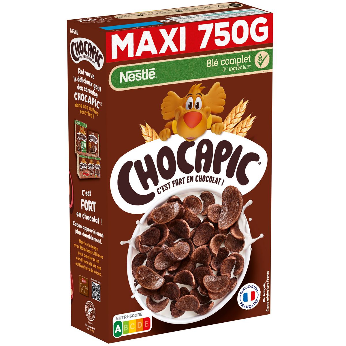 CHOCAPIC Céréales au chocolat Maxi format 750g pas cher 