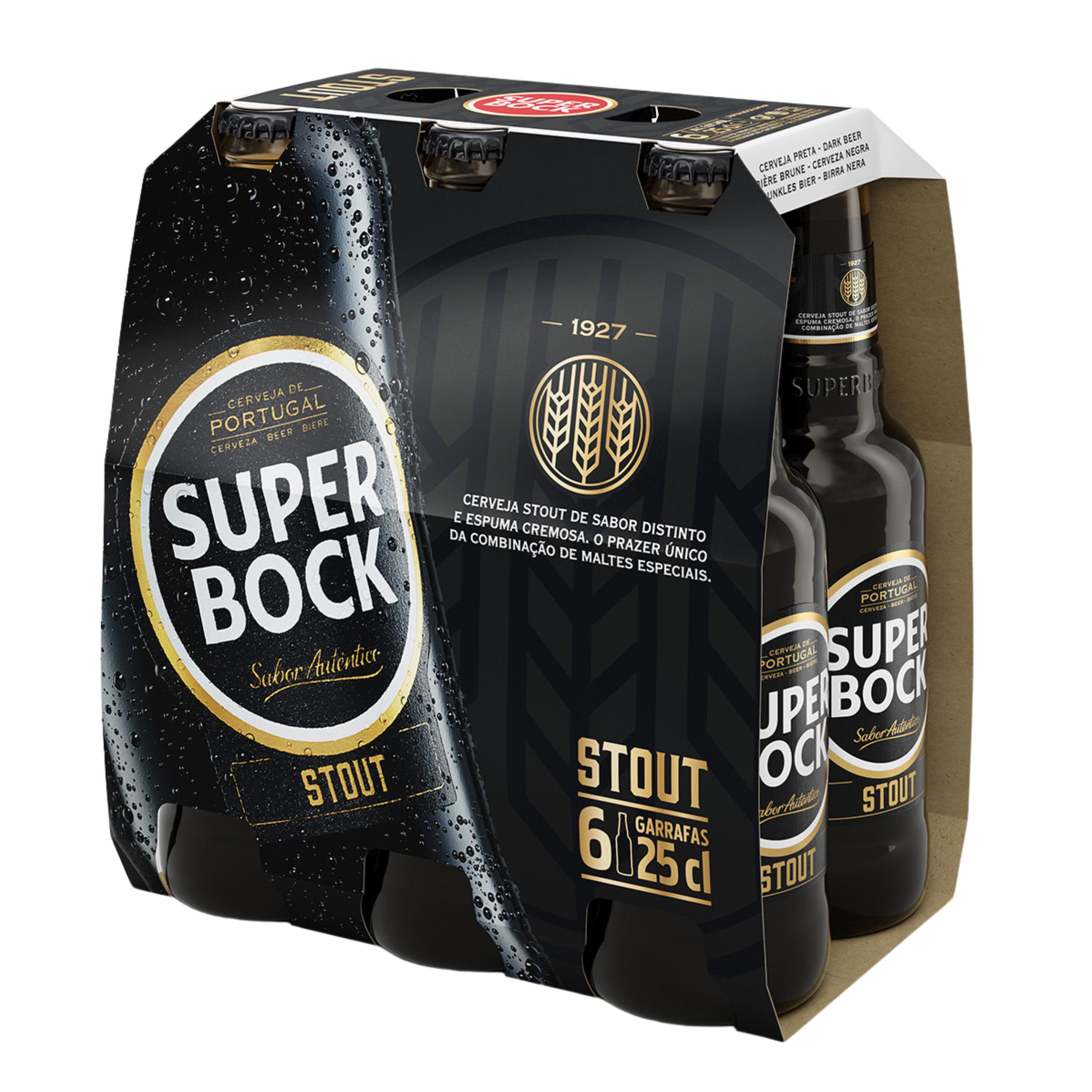 Biere super bock 6x25 cl - 5.6° alcool