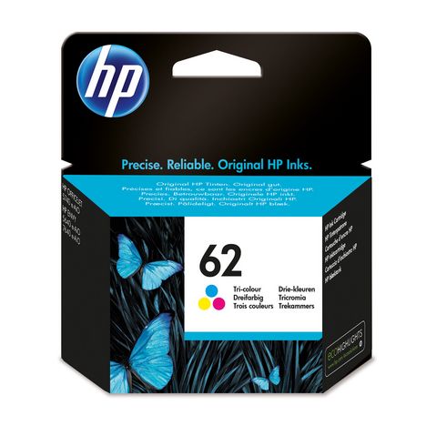 HP Pack de 2 Cartouches d'Encre HP 62 Noire et Trois Couleurs