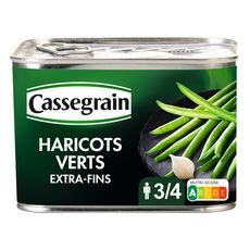 CASSEGRAIN Haricots verts extra fins cueillis main 390g