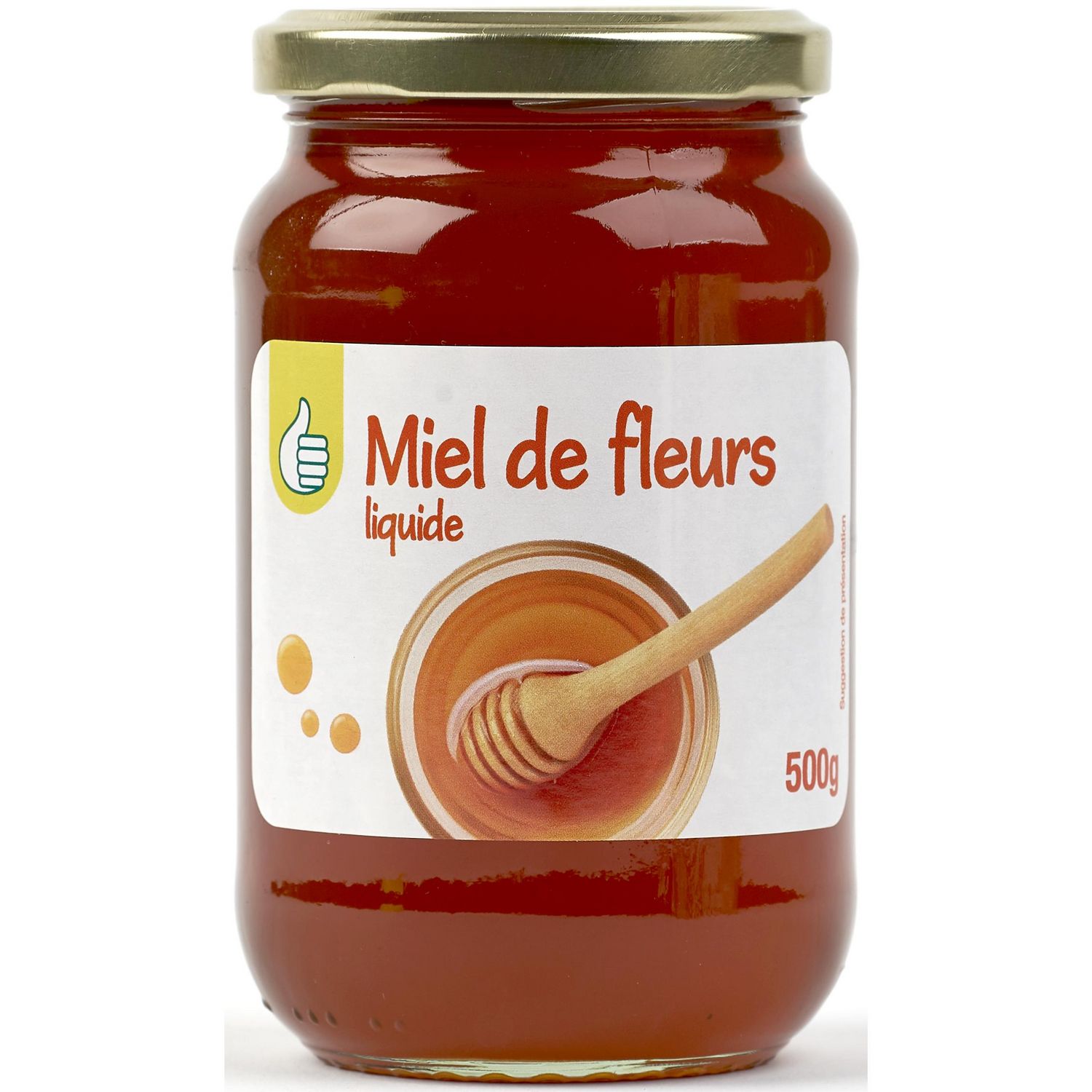 AUCHAN Miel de fleurs liquide équilibré et fleuri 1kg pas cher