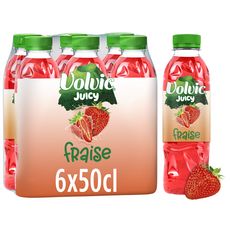 VOLVIC Eau aromatisée Juicy au jus de fraise 6x50cl