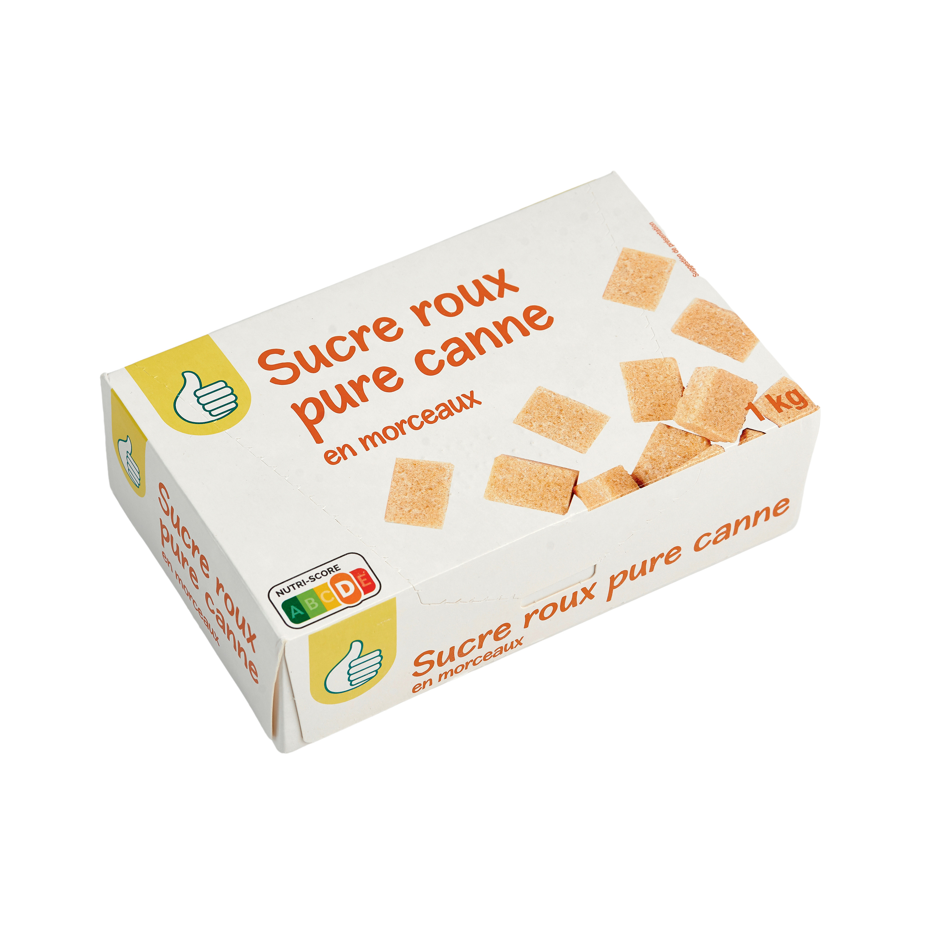 SUCRE DE CANNE ROUX MORCEAUX 1KG - Priméal