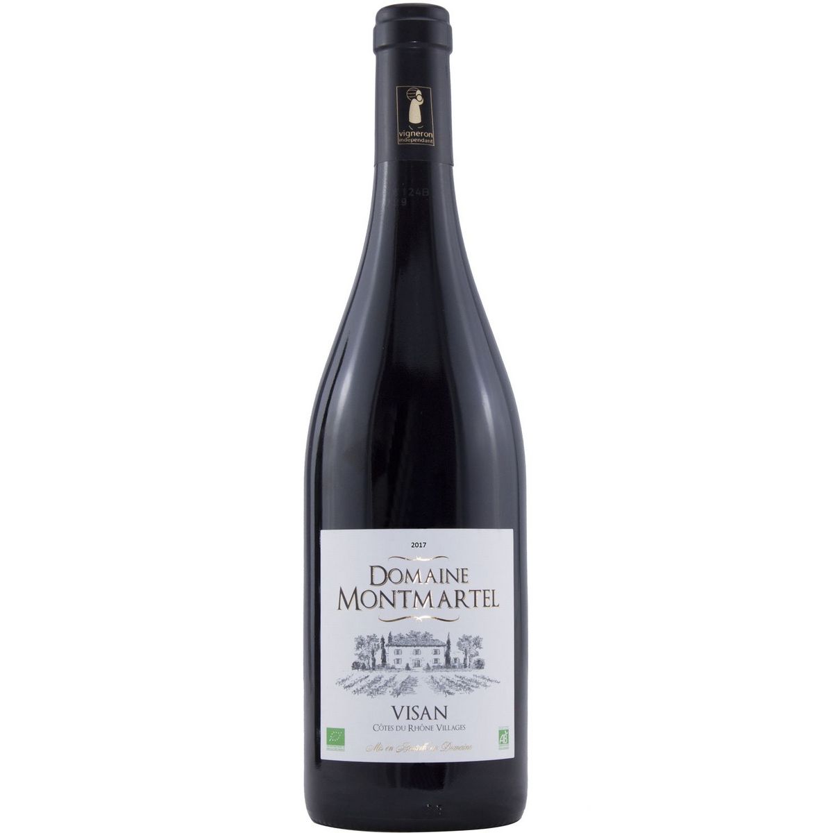 Vin rouge Domaine Montmartel Visan Côtes du Rhône bio 75cl