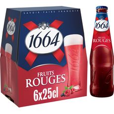 1664 Bière blanche aromatisée fruits rouges 4,5% bouteilles 6x25cl