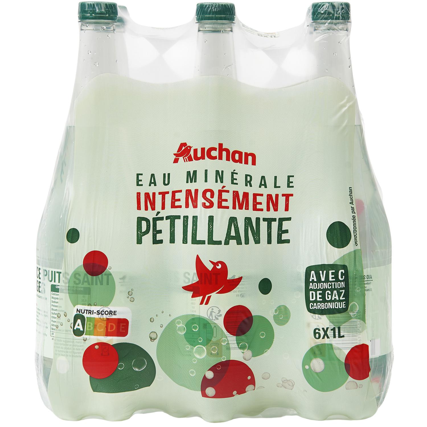 AUCHAN Eau minérale fontaine naturelle bidon de 6l pas cher 