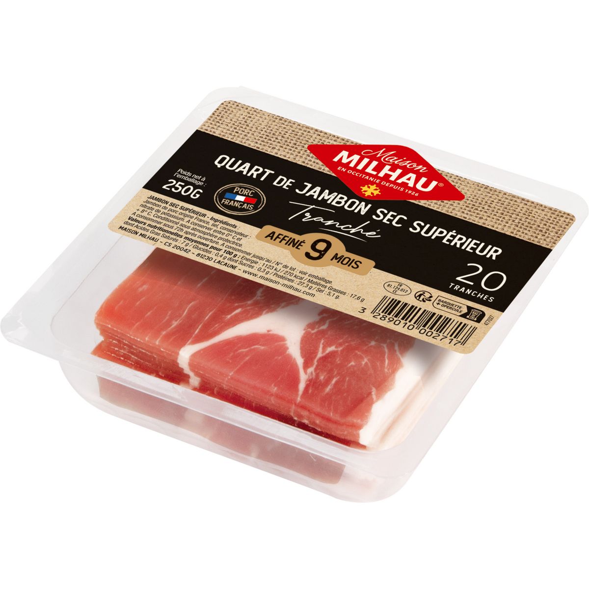 Quart de Jambon de Pays - Maison Milhau - Achat / Vente