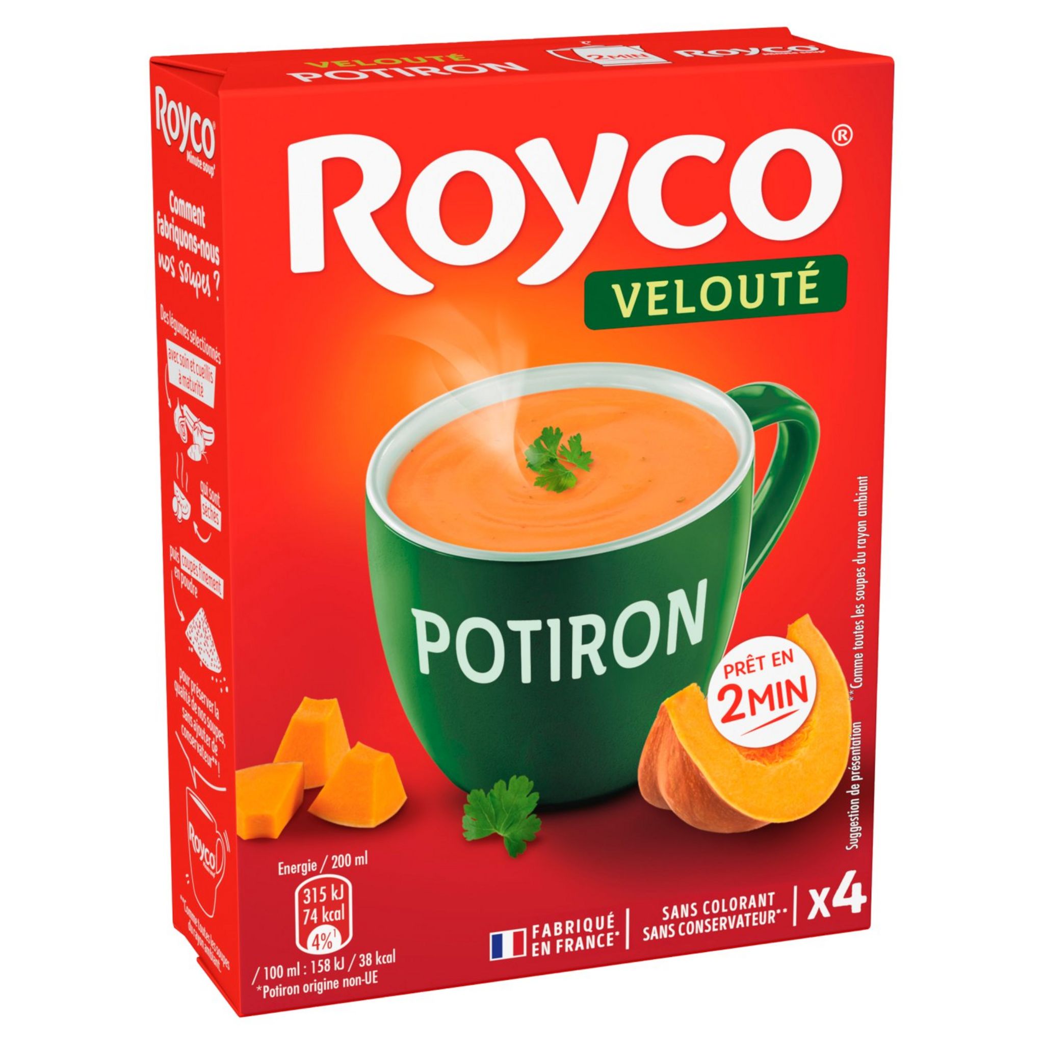 ROYCO Royco minute soup velouté de tomates sachet 4x20cl pas cher 