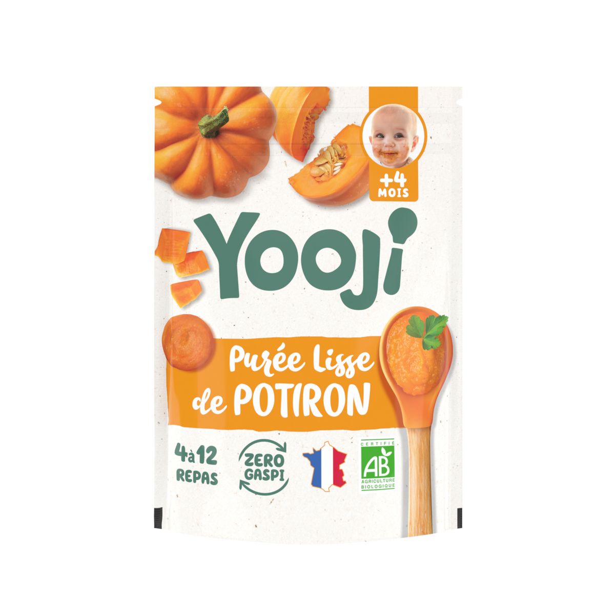 YOOJI Galets de purée de potiron bio dès 4 mois 24x20g pas cher