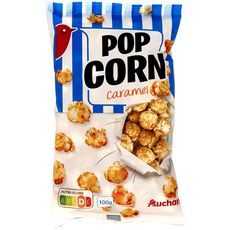 AUCHAN Pop corn caramel 4 portions 100g