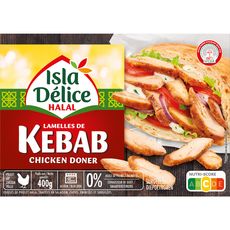 ISLA DELICE Kebab de volaille émincée halal 400g