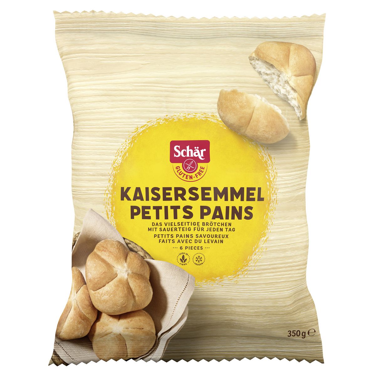 SCHAR Petit pain sans gluten 6 portions 350g pas cher 