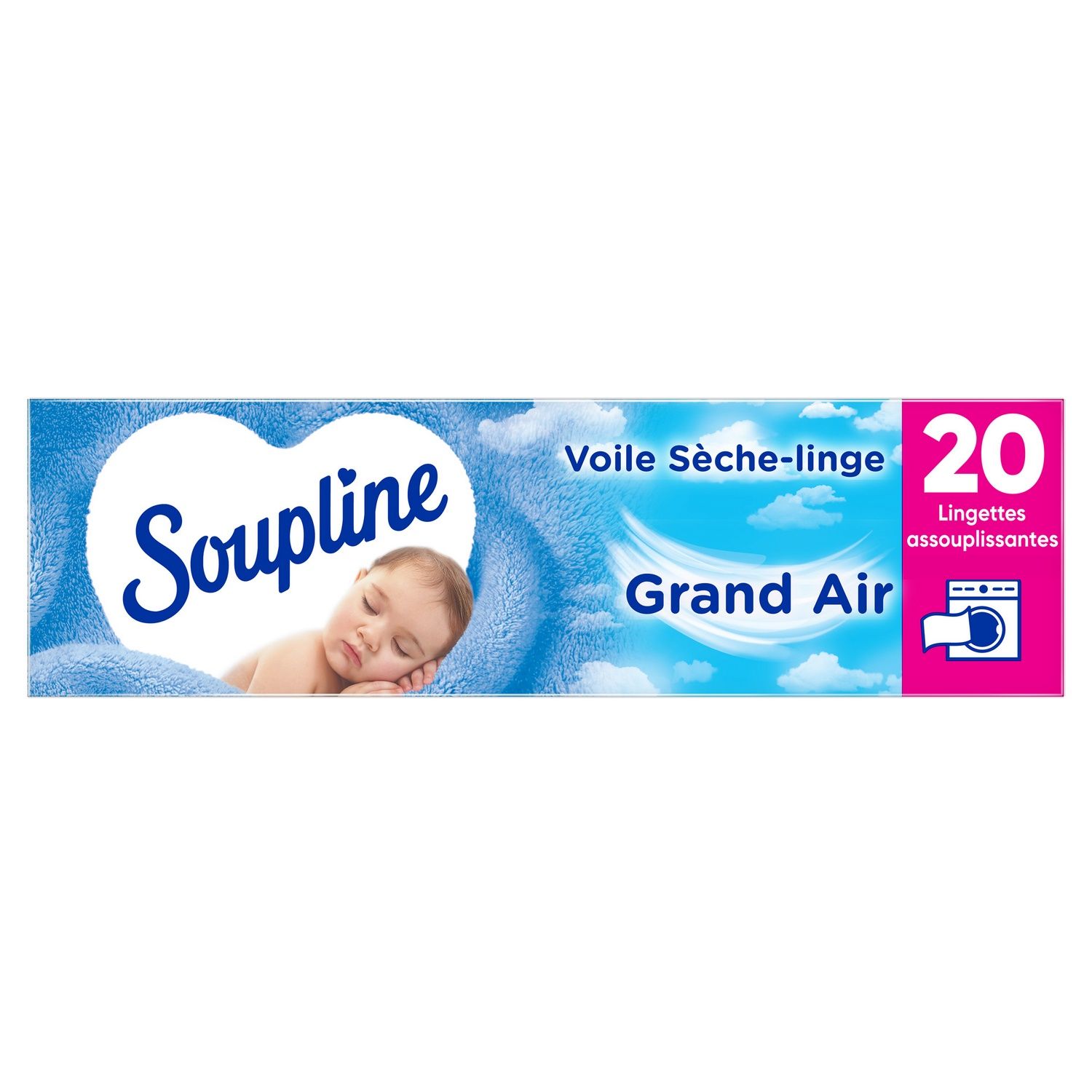 Auchan lingette adoucissante pure fraicheur x20 - Tous les produits soin du  linge - Prixing