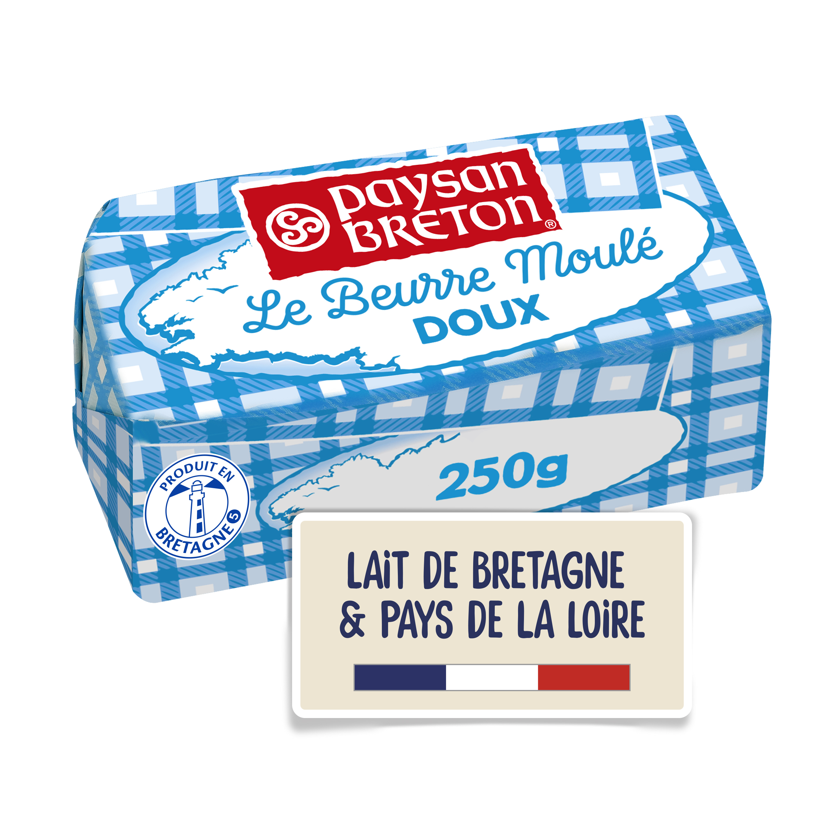 AUCHAN Beurre moulé demi-sel 250g pas cher 