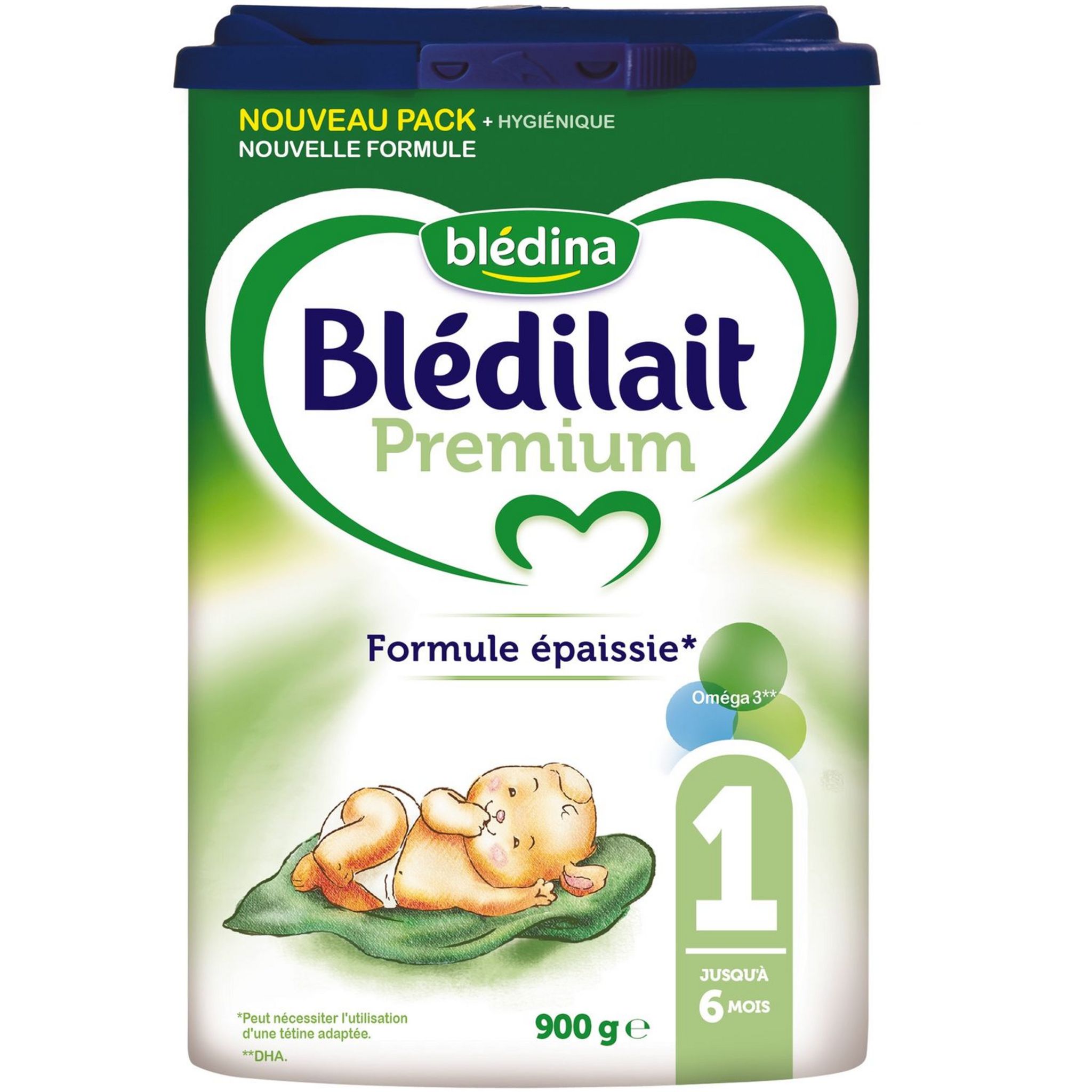 BLEDINA Blédilait Premium lait 1er âge en poudre dès la naissance 900g pas  cher 