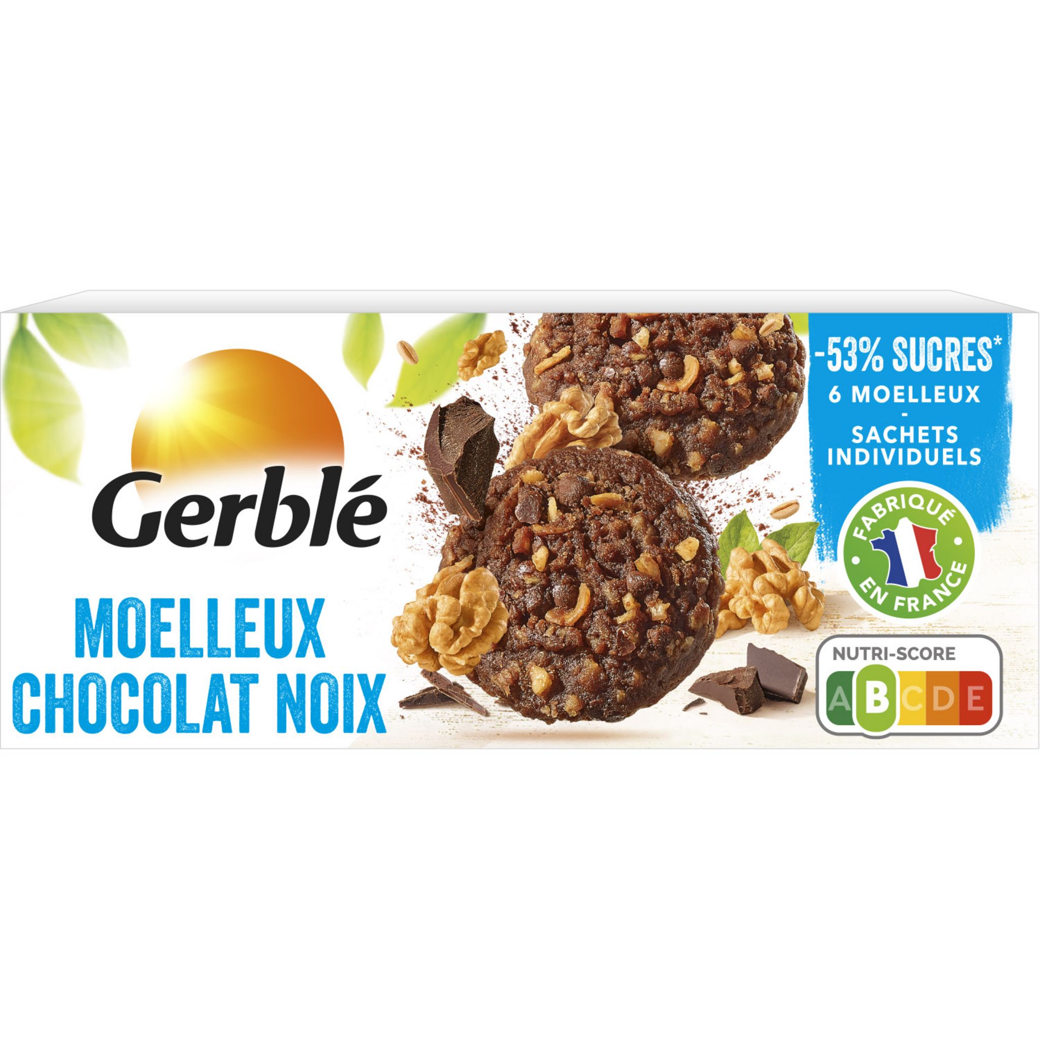 GERBLE Biscuits goûter aux raisins sachets fraîcheur 4x5 biscuits 360g pas  cher 