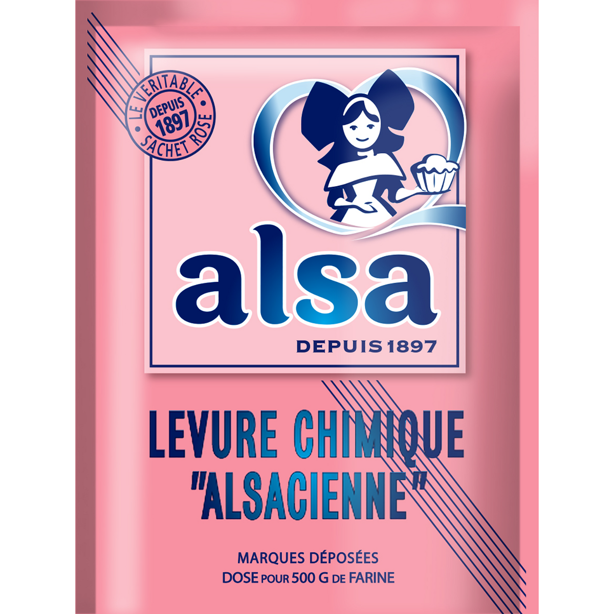 ALSA Levure chimique Alsacienne 8 sachets 8x11g