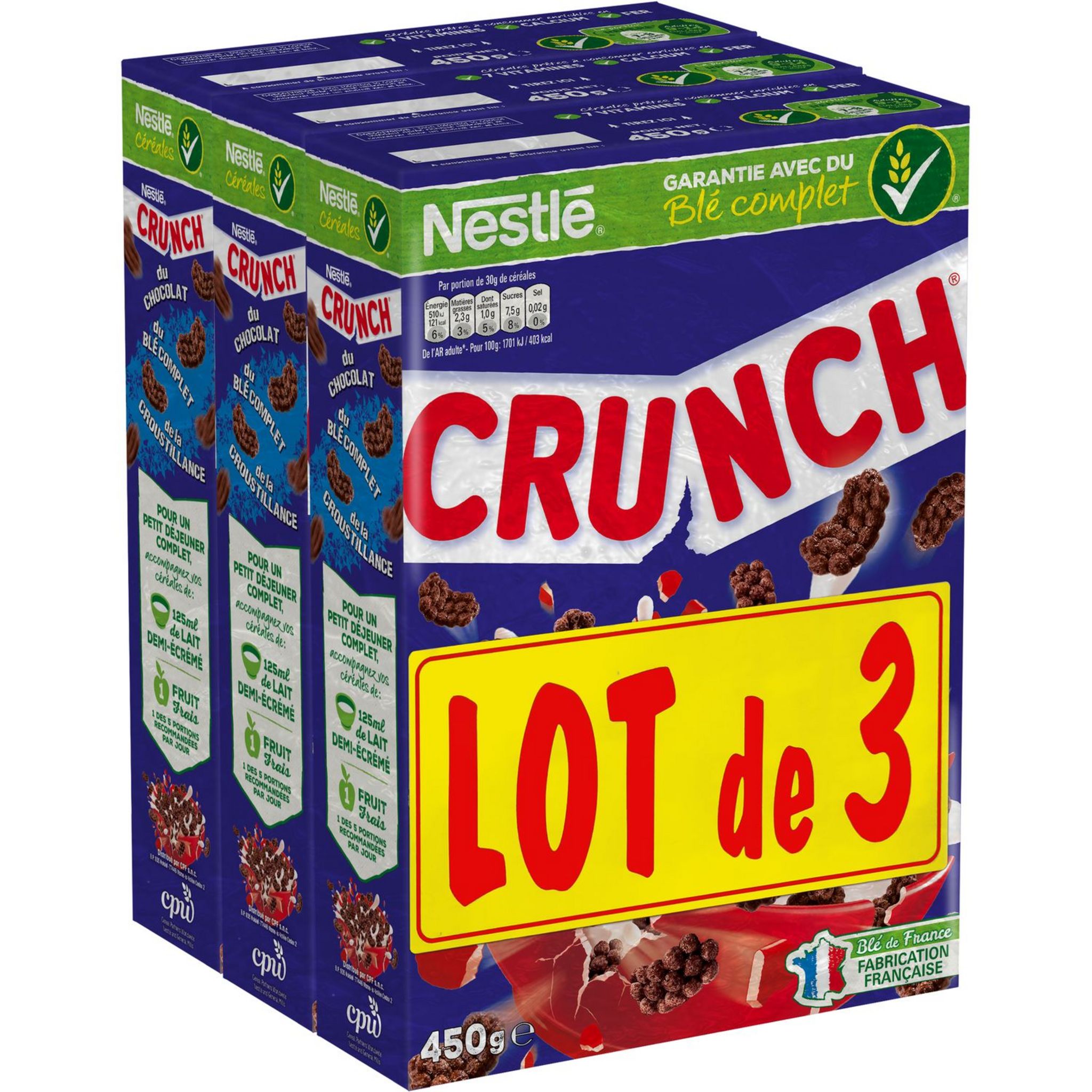 Nestlé Céréales Crunch (lot de 2) -  Chocolats