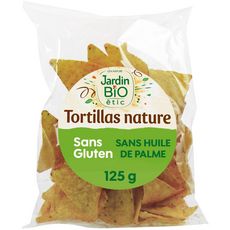 JARDIN BIO ETIC Chips tortillas nature sans gluten 125g