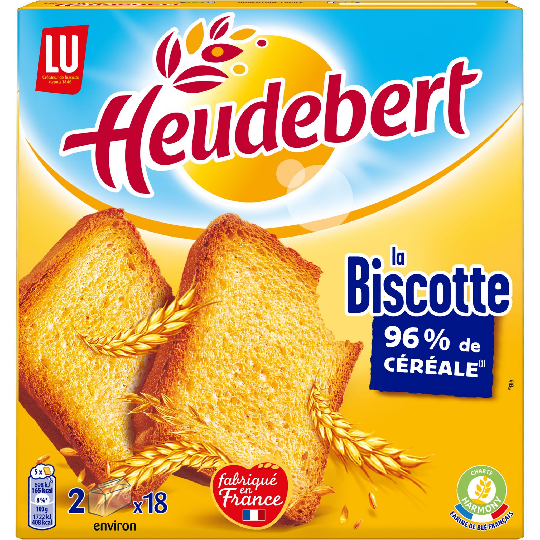 Heudebert Biscottes Complètes - 300 g