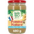 JARDIN BIO ETIC Dessert pomme nature sans sucres ajoutés fabriqué en France en bocal 680g