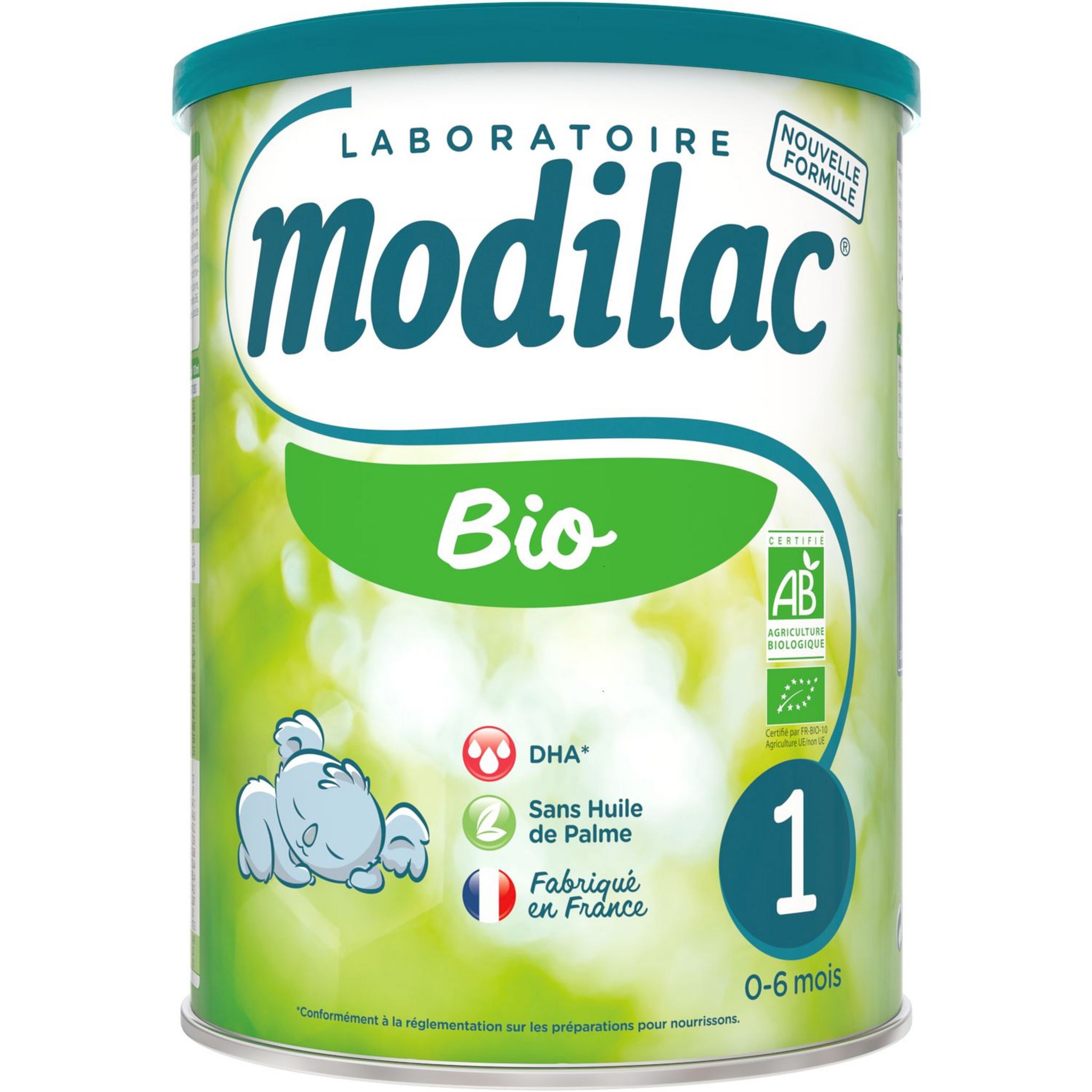 MODILAC Lait 1er âge bio en poudre dès la naissance 800g pas cher 