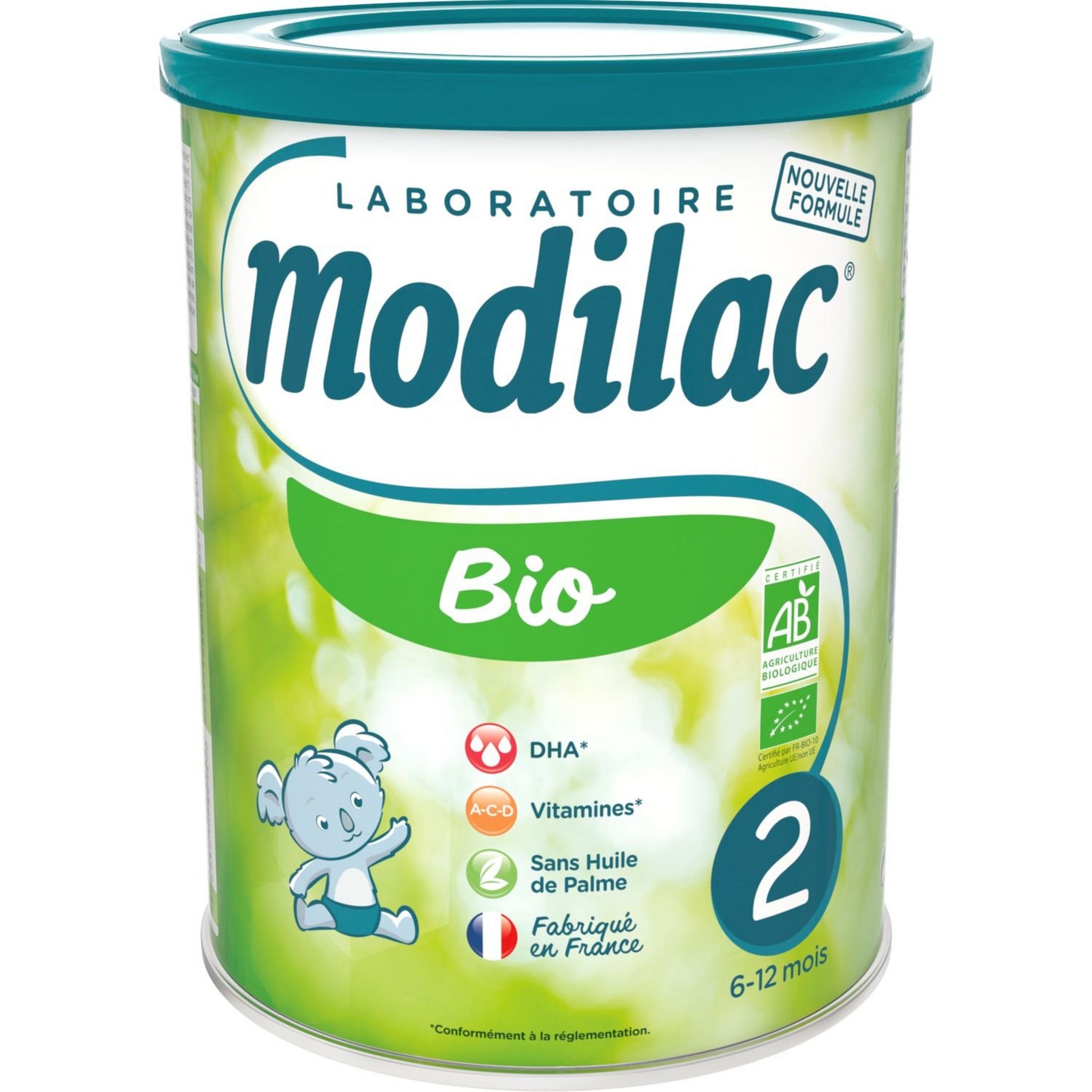 Modilac Lait Bio Lf+ 2eme Âge 800G Pour Nourrisson 