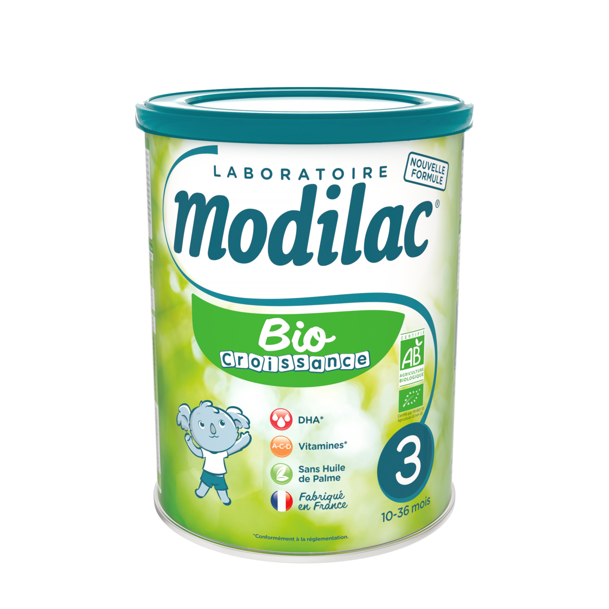 MODILAC Lait de croissance en poudre bio dès 10 mois 800g pas cher Auchan.fr