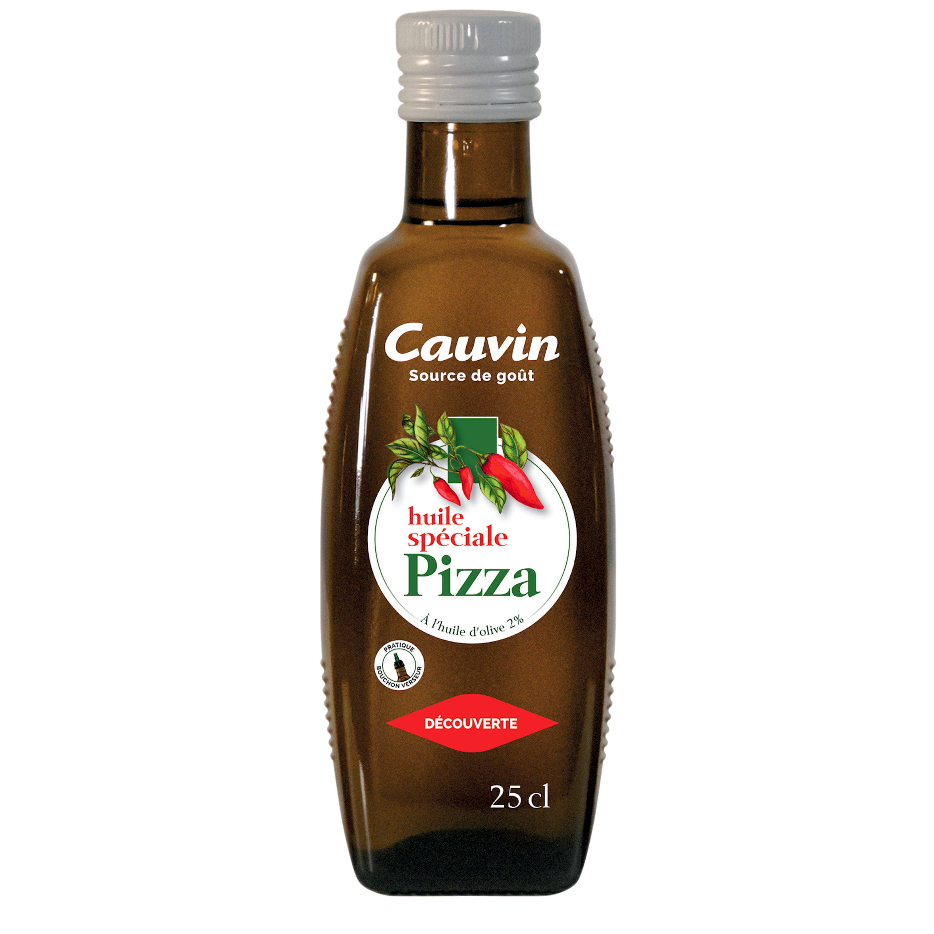 Huile Pimentée pour Pizza - Huile Cauvin