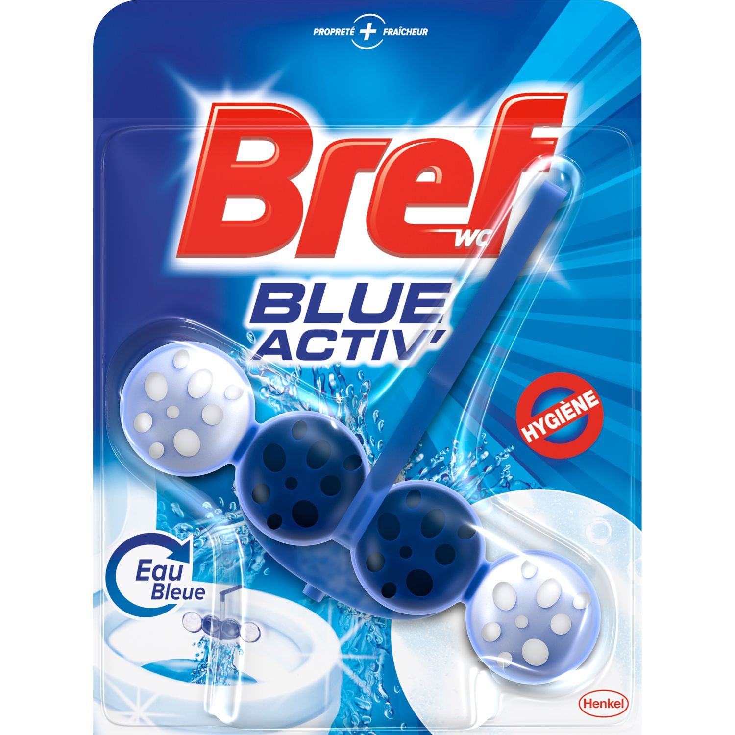 Blocs WC Eau Bleue, U (2 x 40 g)  La Belle Vie : Courses en Ligne -  Livraison à Domicile