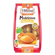 ST MICHEL Madeleines moelleuses, sachets individuels 24 madeleines 600g