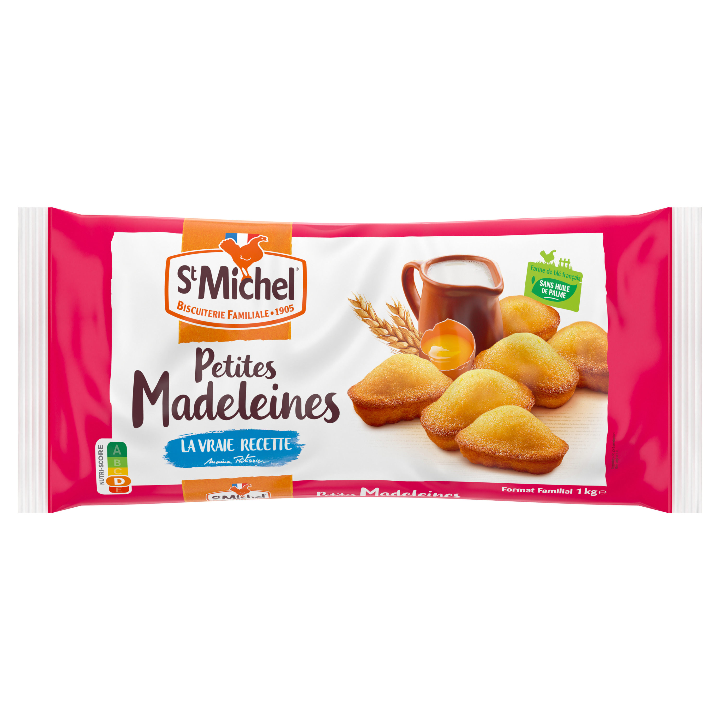 ST MICHEL Madeleines moelleuses, sachets individuels 24 madeleines 600g pas  cher 