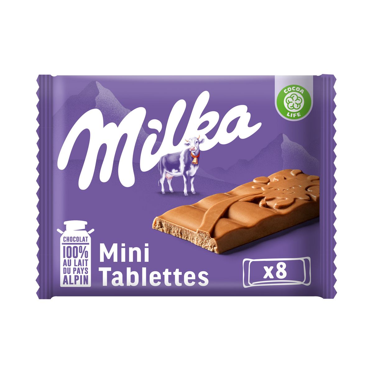 Mini-tablettes chocolat au lait Costa Rica 38%