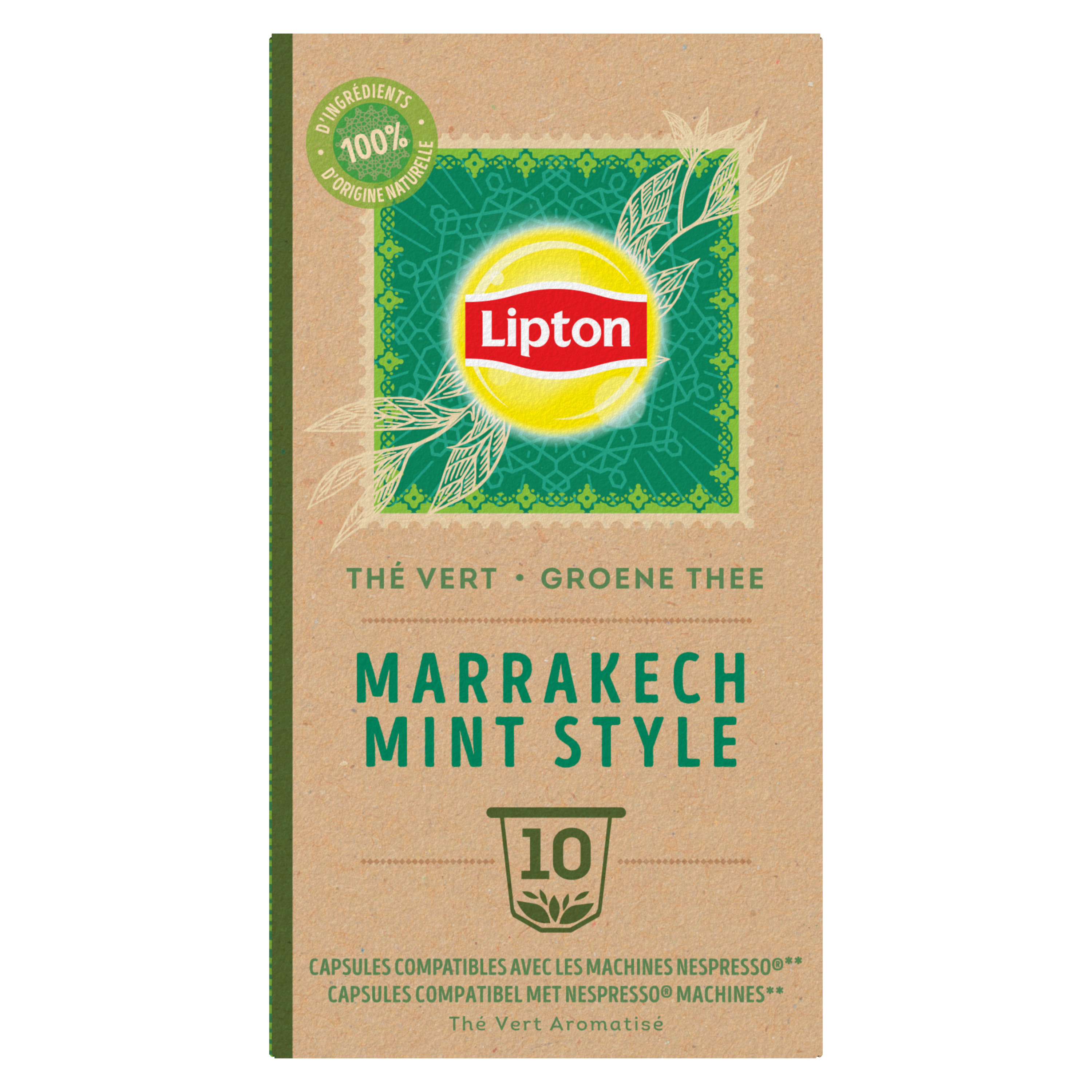 Lipton Thé Vert Marrakech Mint Capsules Dolce Gusto 12 Capsules - 30 g