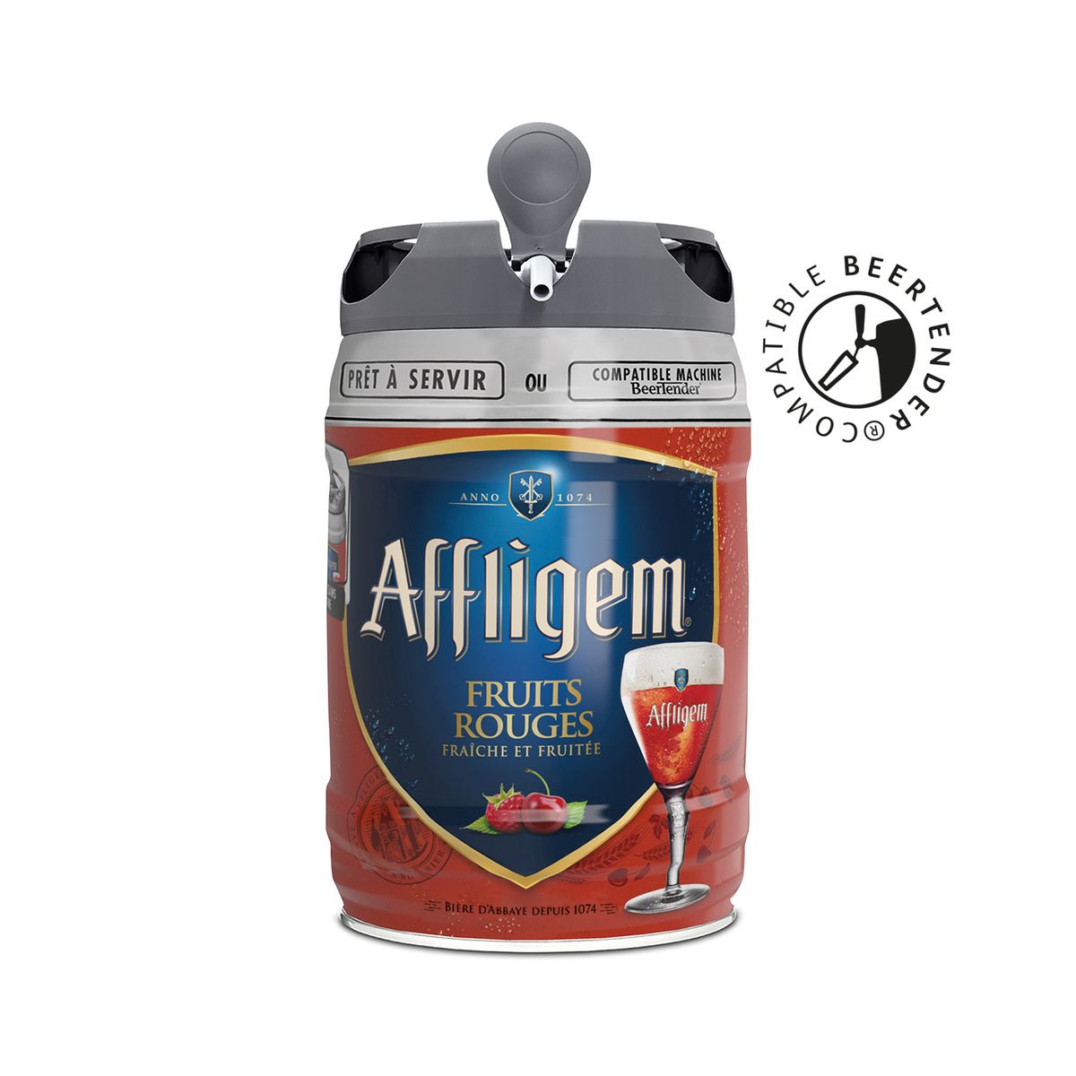 AFFLIGEM Bière carmin belge d'abbaye fruits rouges 6,7% fût pression 5l