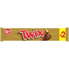 TWIX Barres de chocolat et caramel x10 +2 offertes 600g