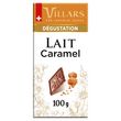 VILLARS Tablette de chocolat au lait caramel dégustation 1 pièce 100g