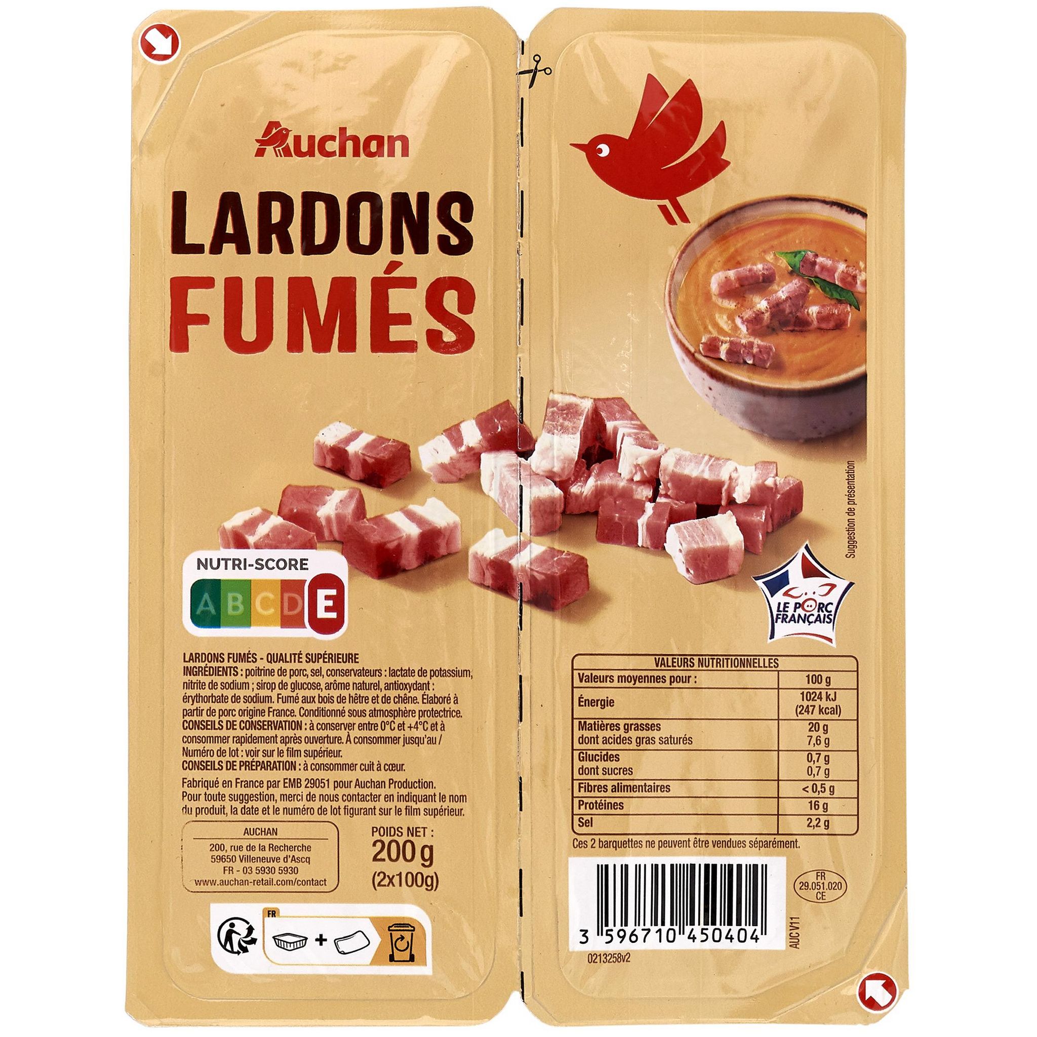 LARDONS FUMES - LA FERME AU GOÛT DU PORC