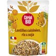 Céréal Bio CÉRÉAL BIO Lentilles riz et soja cuisinés sans viande sans conservateur en poche