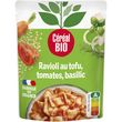 CÉRÉAL BIO Ravioli tomates tofu et basilic cuisinés sans viande sans conservateur en poche 1 personne 250g