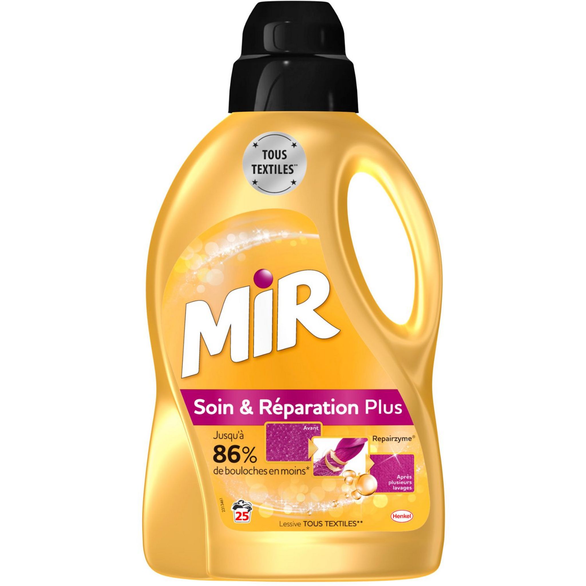 MIR Lessive spéciale concentrée care repair 25 lavages 1,5l pas cher 