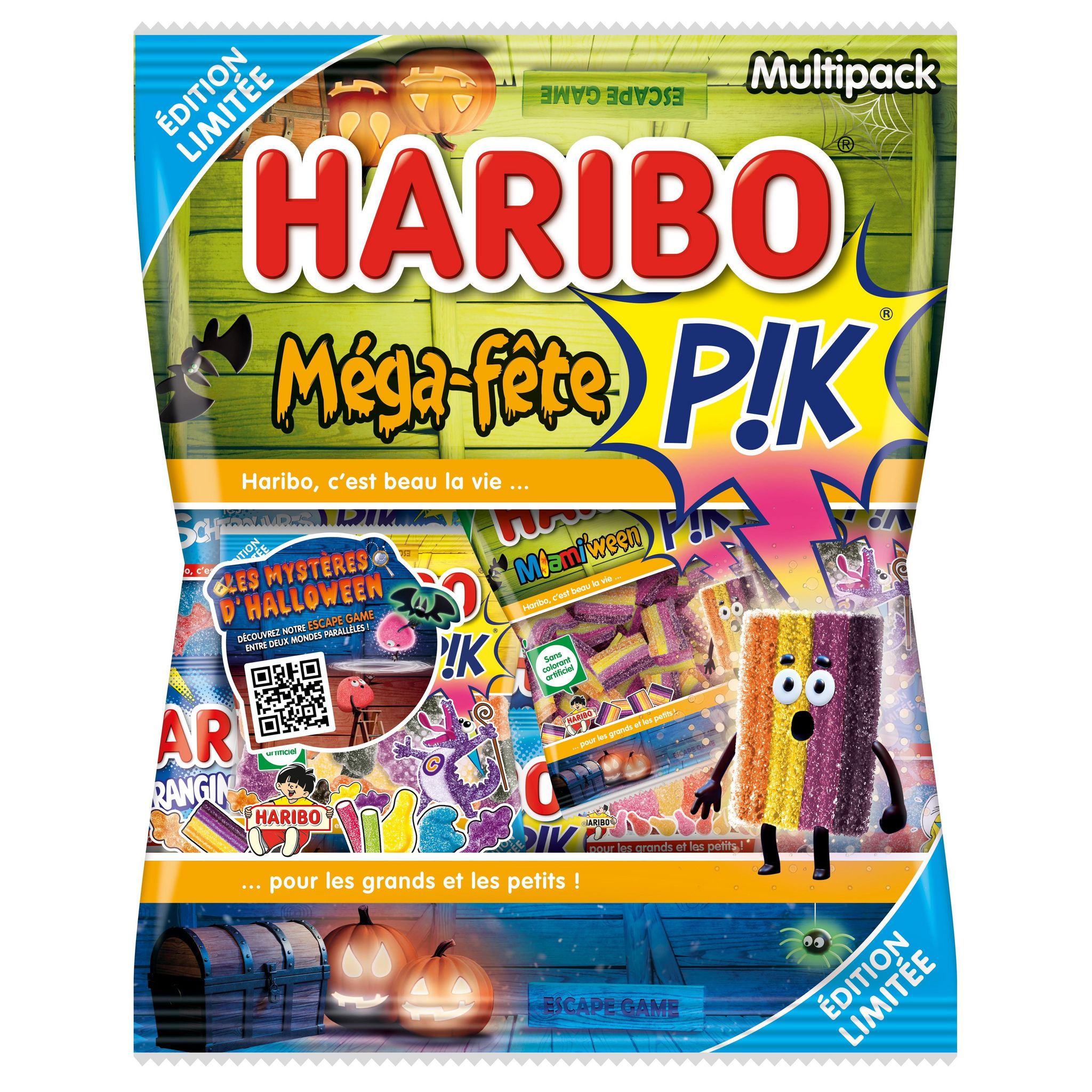 HARIBO Méga-fête surprise assortiment de bonbons en sachets