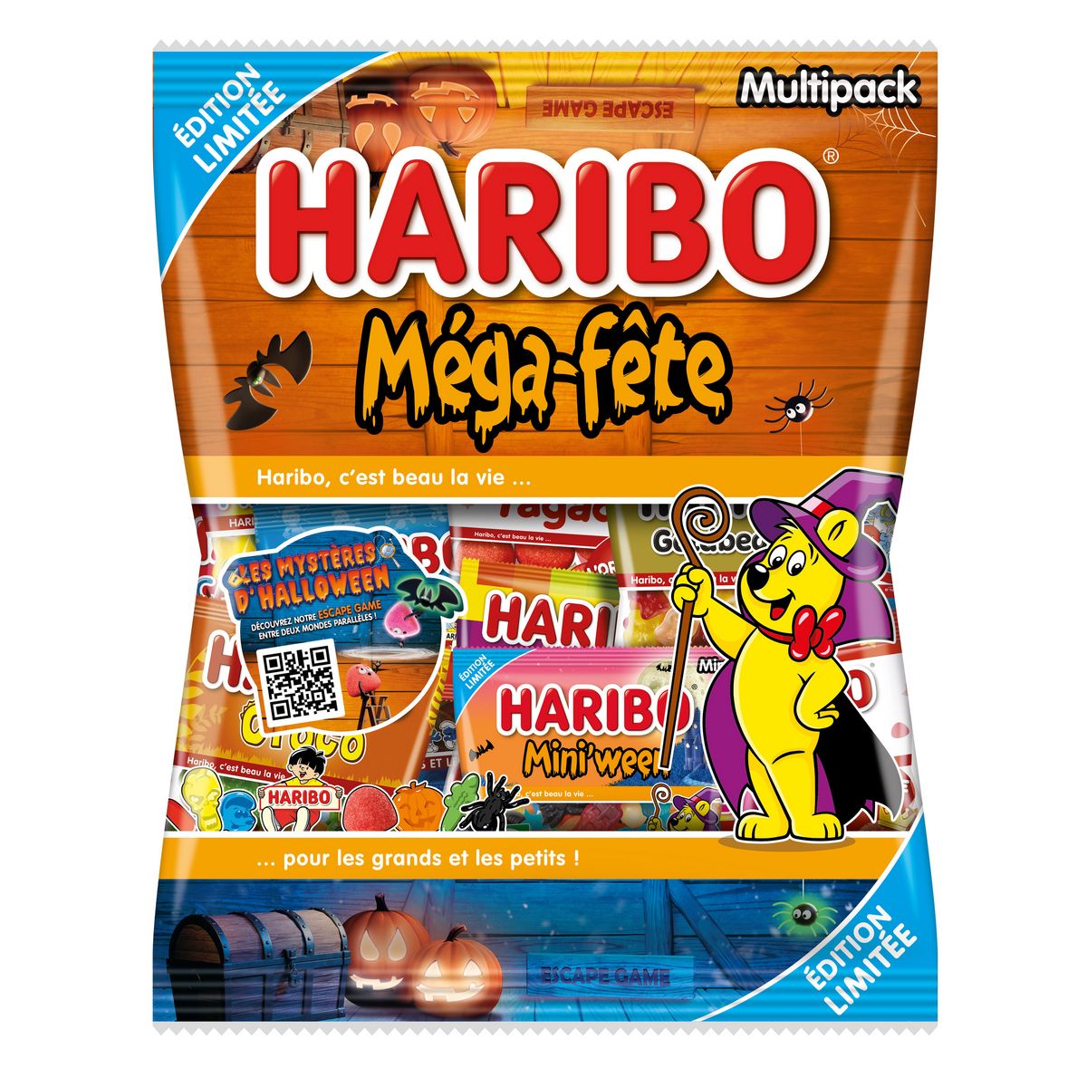 HARIBO Méga-fête surprise assortiment de bonbons en sachets