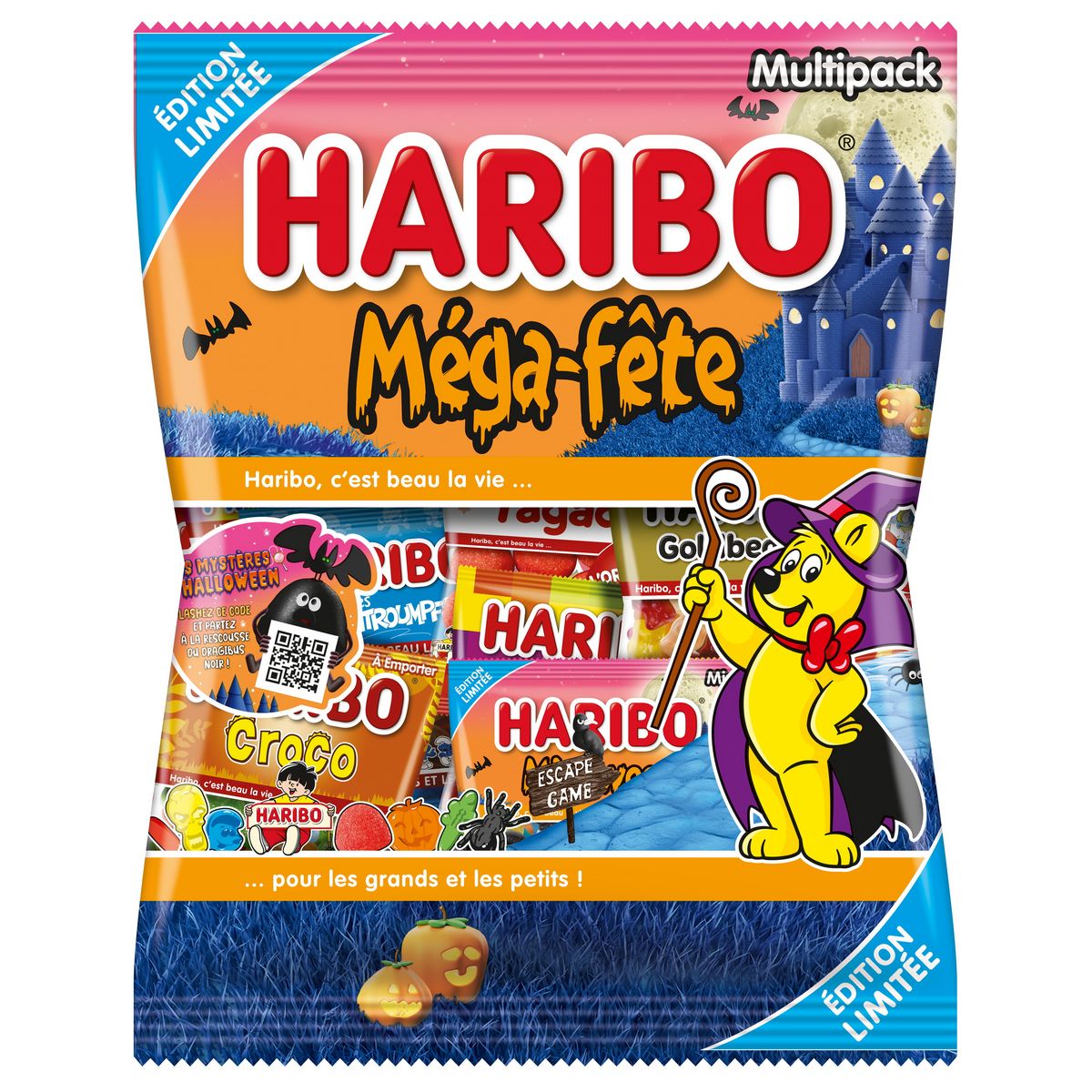HARIBO Méga-fête surprise assortiment de bonbons en sachets