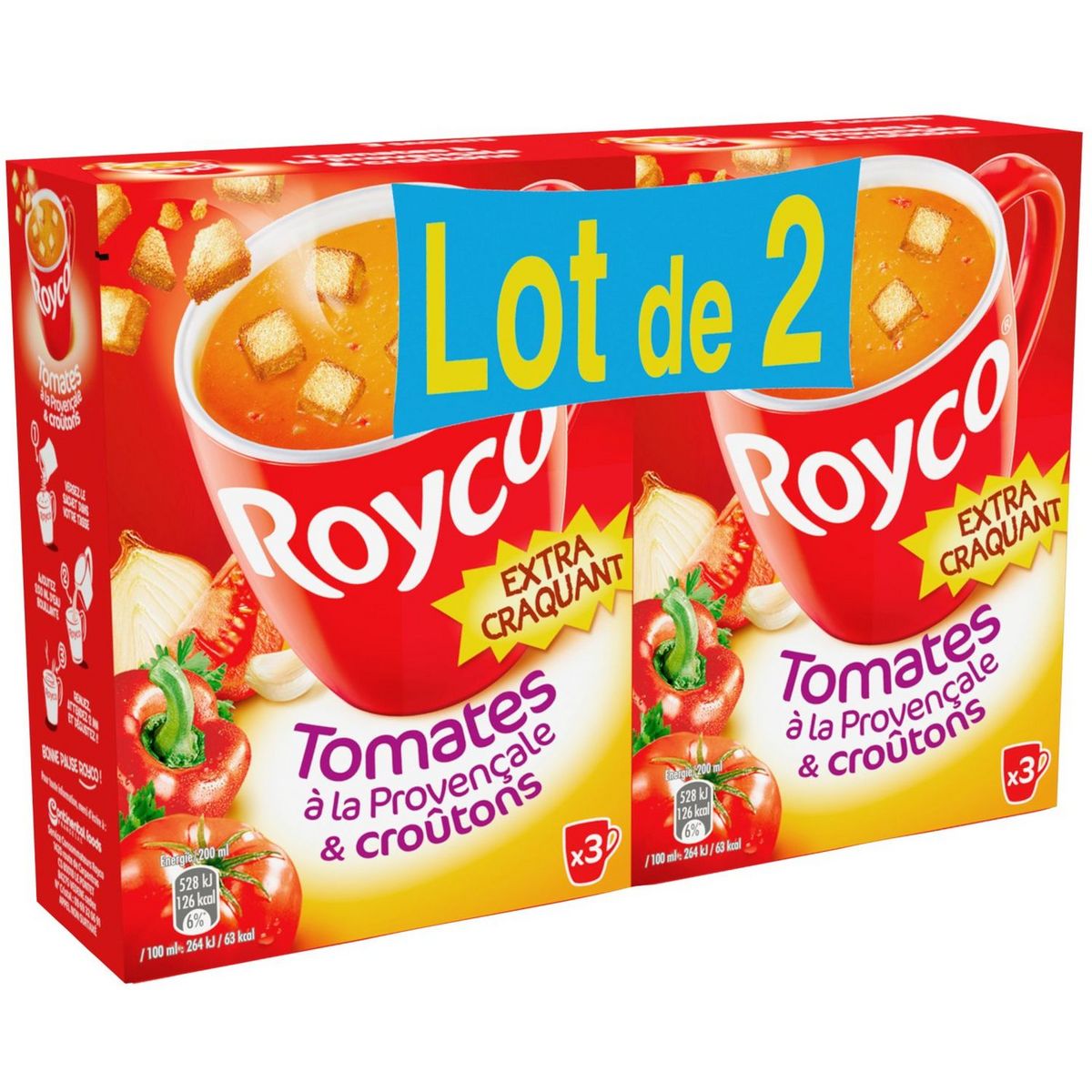 25 sachets Royco soupe aux tomates