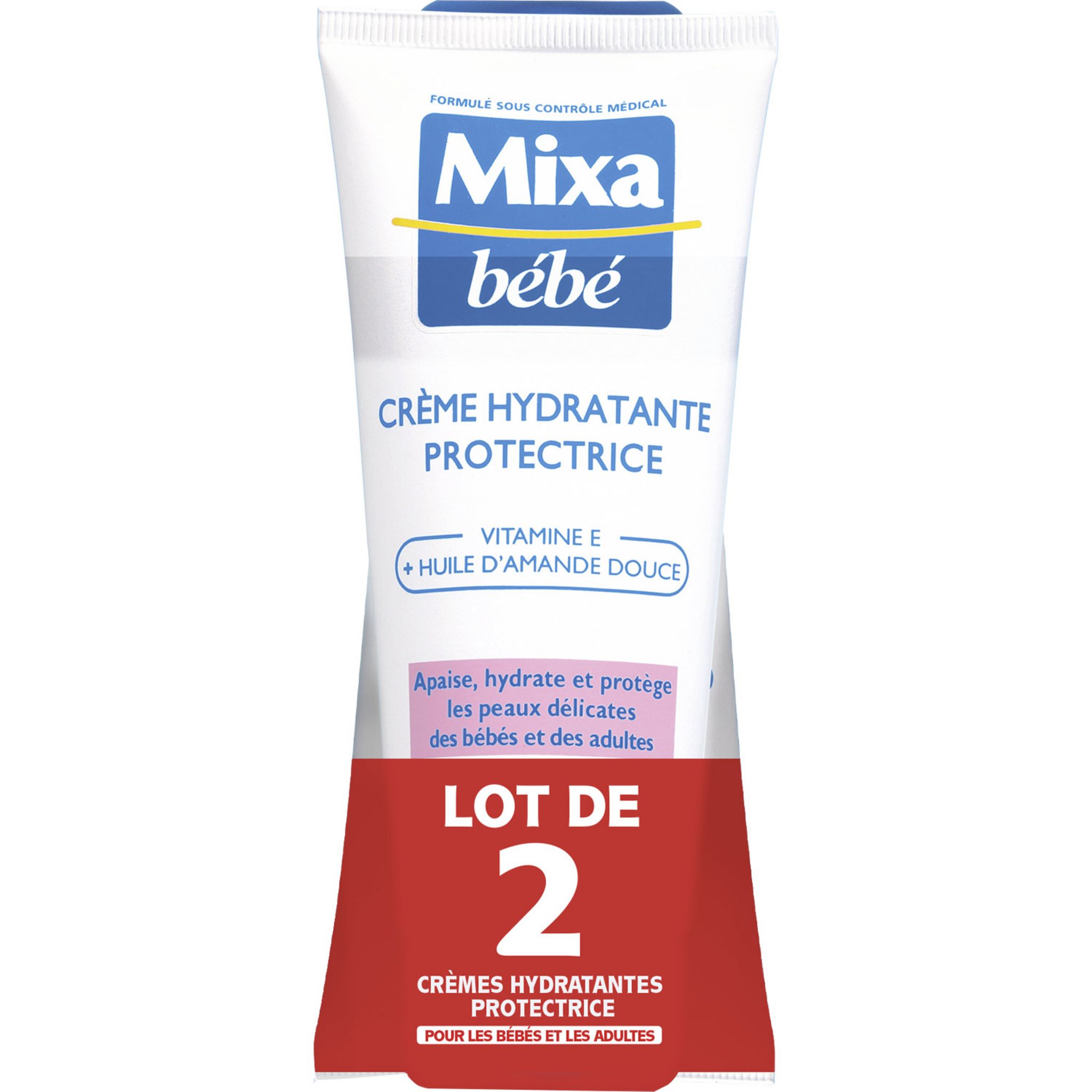 MIXA BEBE Crème hydratante protectrice hypoallergénique 100ml pas cher 