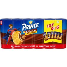 PRINCE Biscuits fourrés au chocolat 6x300g