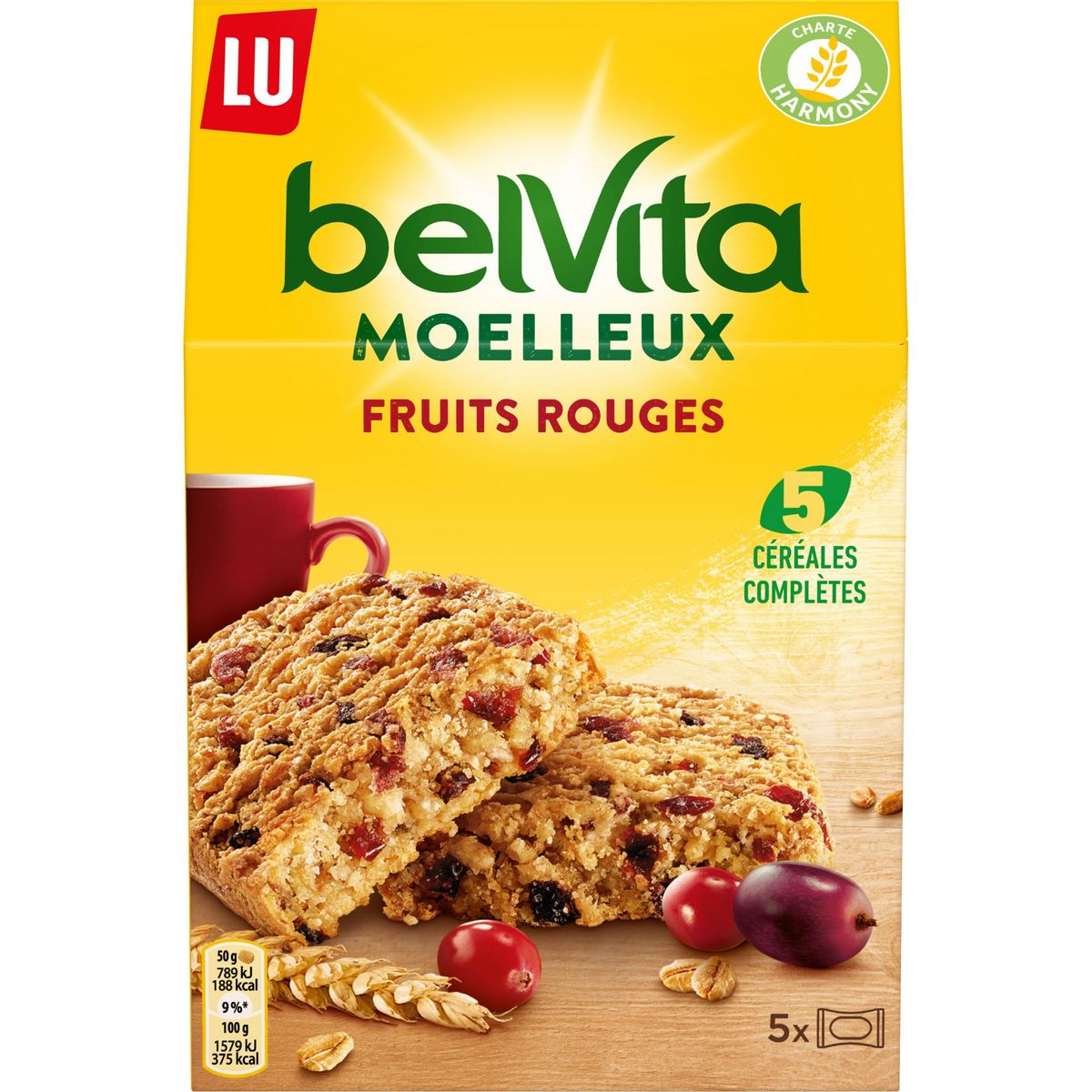 Belvita Biscuit Petit Déjeuner fraise, 250 g : : Epicerie