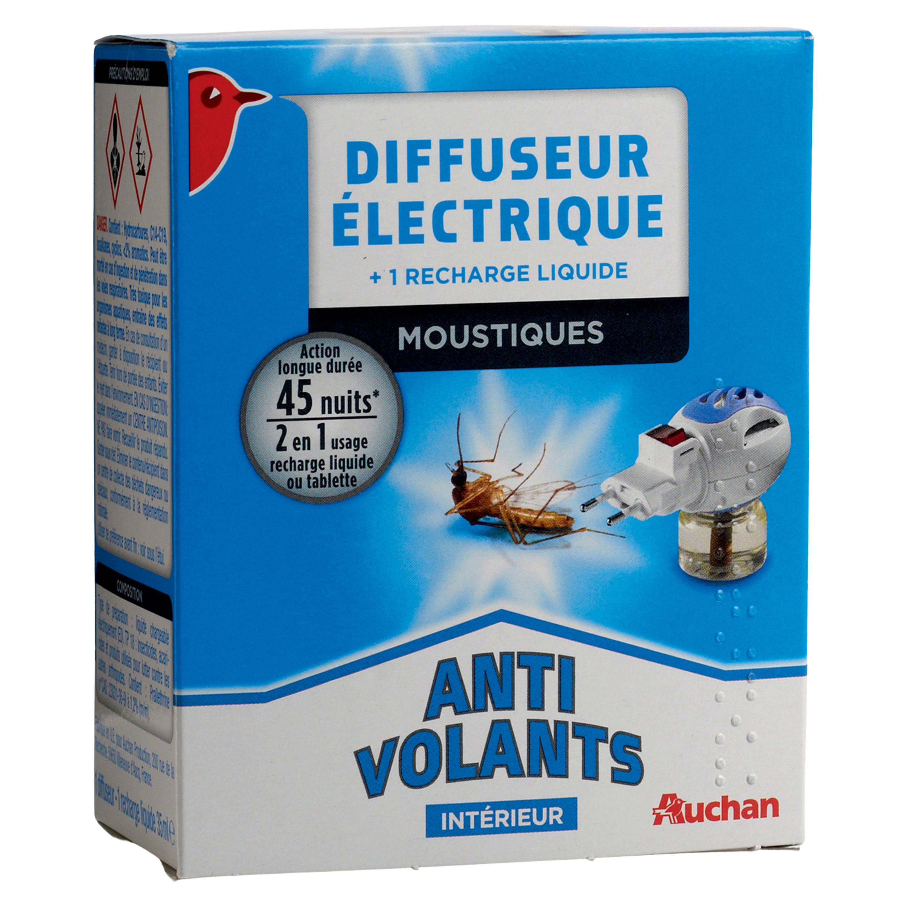 CATCH Recharge diffuseur électrique anti-moustiques & mouches efficace 45  nuits 1 recharge pas cher 