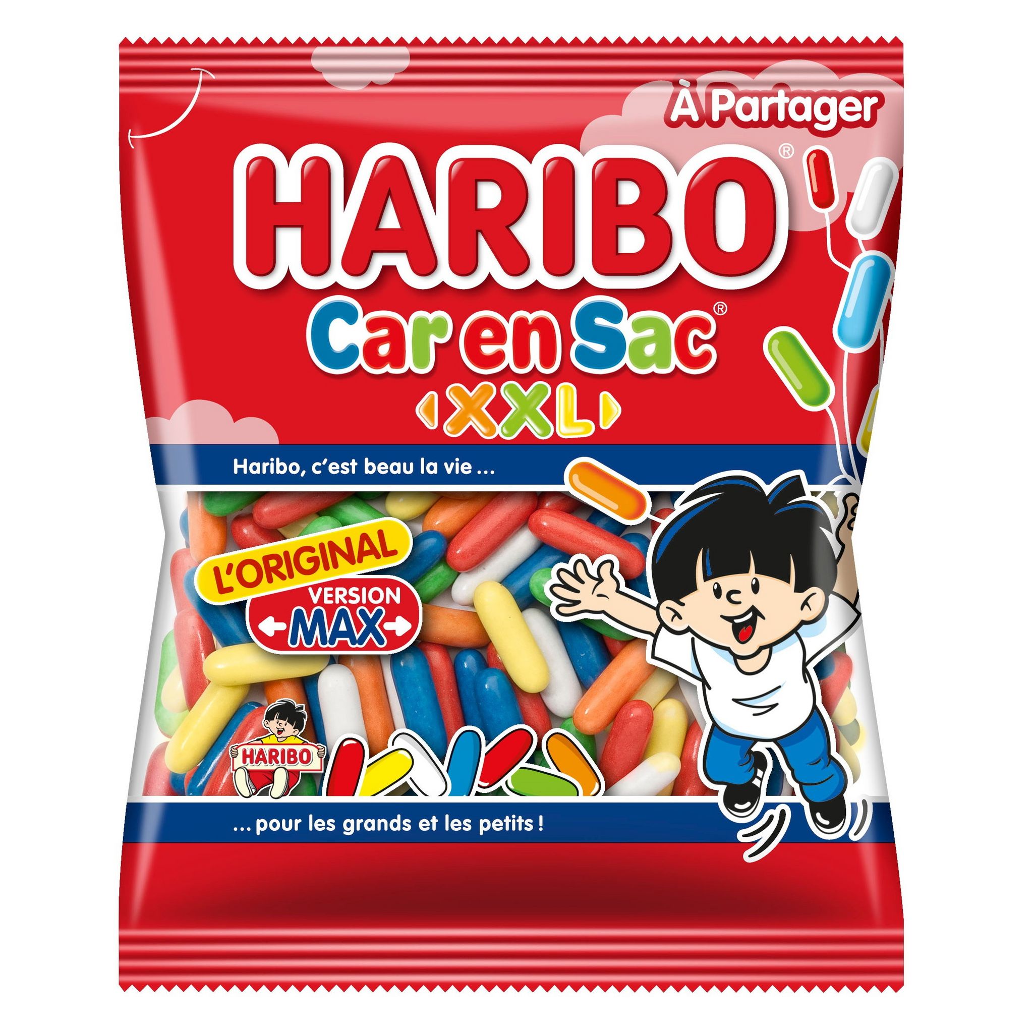 HARIBO Car en sac bonbons arômatisés à la réglisse 250g pas cher 